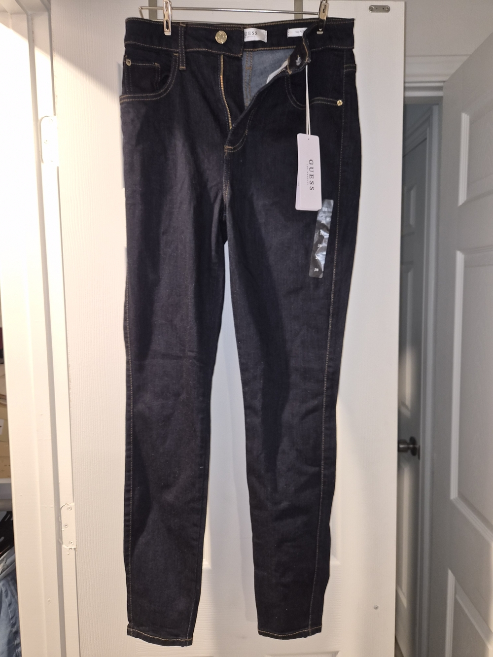 GUESS Women's Dark Blue Skinny Jeans